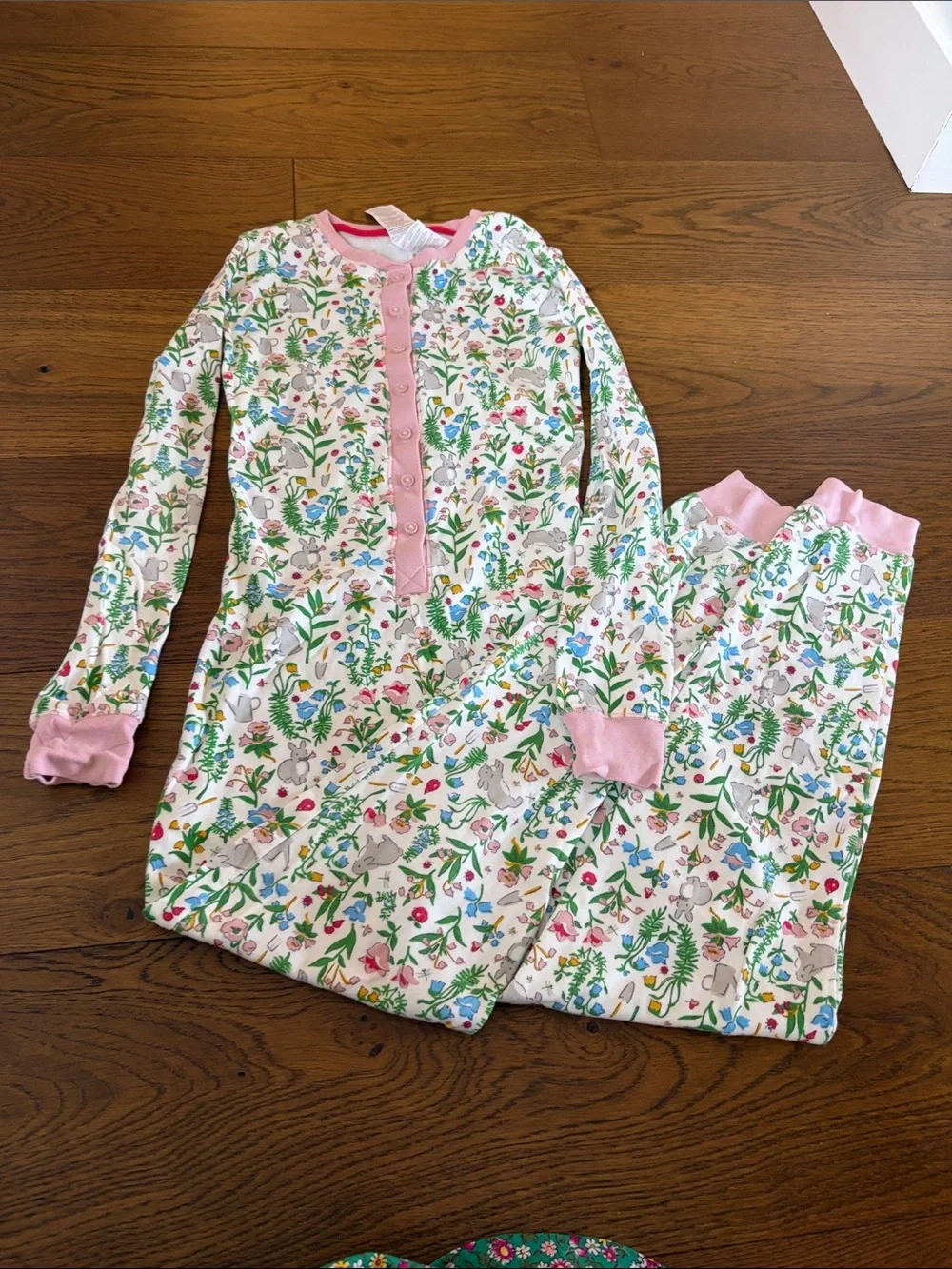 Mini Boden Bunny Pajamas (One Piece)